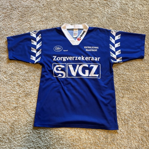 ERIMA Other - Vintage 90s 00s Erima Soccer Jersey Blue White Men's Medium